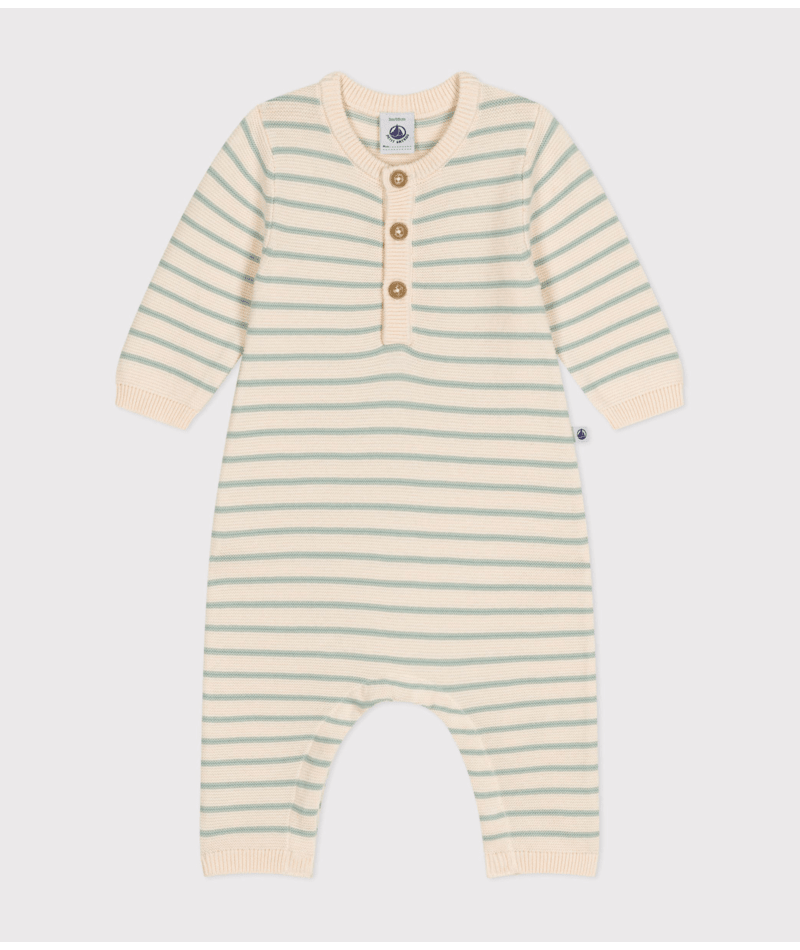 Combinaison longue en tricot bébé