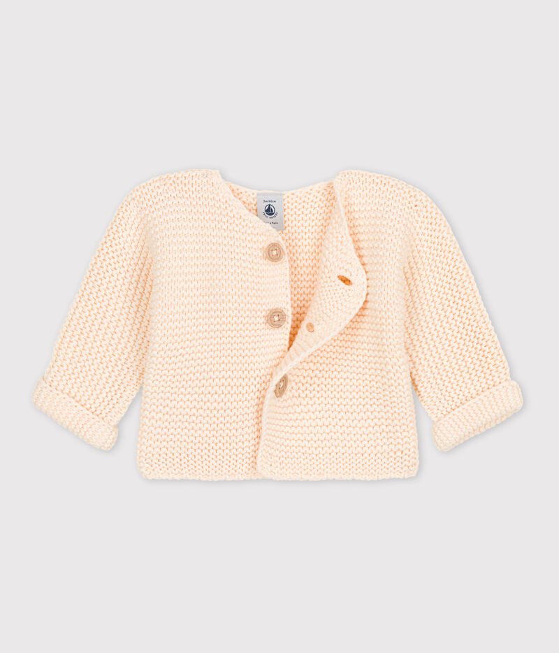 Cardigan Bébé Garçon Petit Bateau - Côte 100% Coton Bio Manches Longues