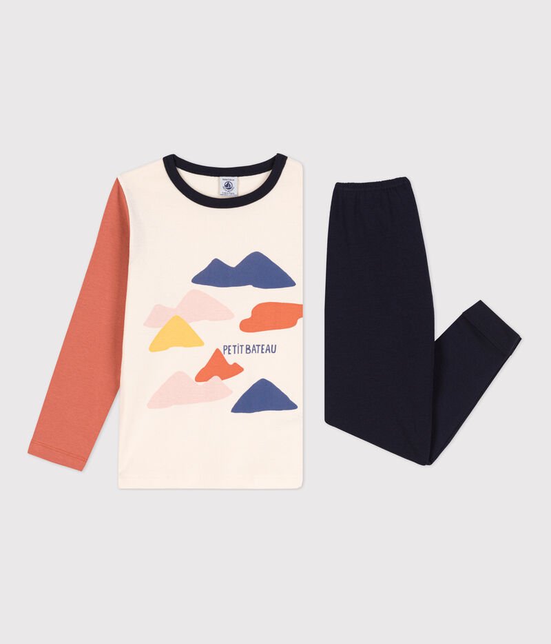 Lot De 2 Tee-Shirts Manches Longues Petit Bateau Garçon - Côtelé Bio, Col Rond