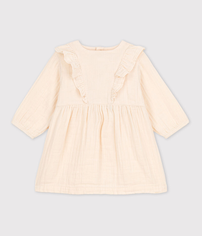 Robe Bleu Manches Longues B b En Gaze De Coton Petit Bateau Robe Bleu Manches Longues B b En Gaze De Coton Petit Bateau