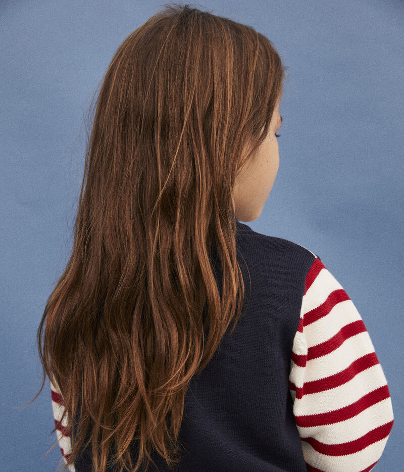Petit Bateau Pull Garçon - Pull Marin Rayé Laine Coton Enfant Qualité Premium