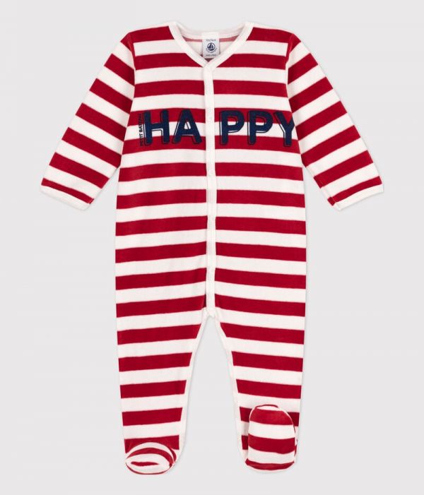 Pyjama Bébé Fille En Velours – Marque NEXT, Lavable Machine 40°C