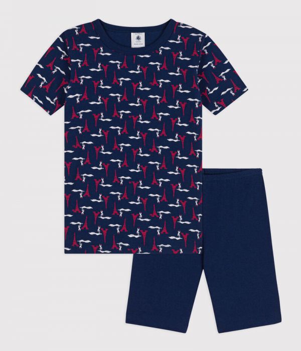 Petit Bateau A0de2 Pyjacourt, Incognito/Multicolore, 2 Anni Bambino