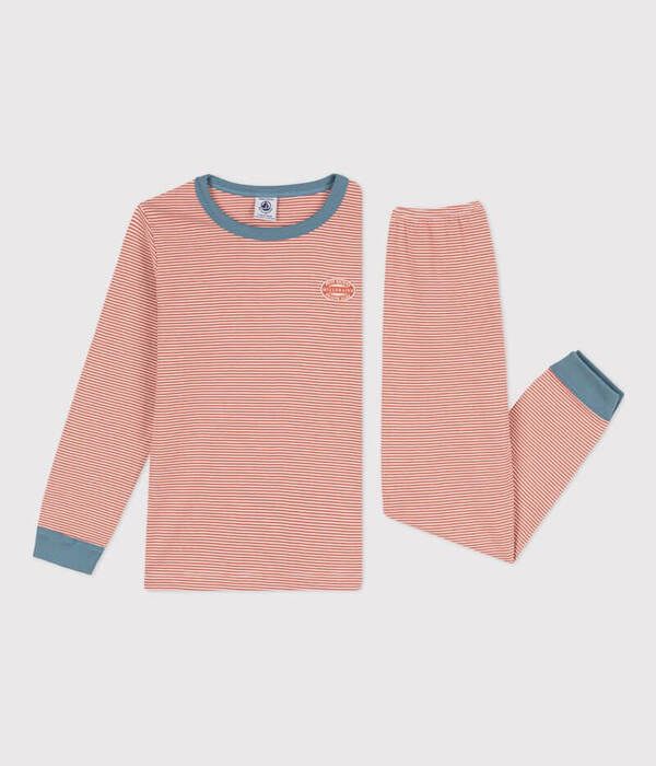 Pyjama côtelé petite fille en rayures | Petit Bateau Tunisie