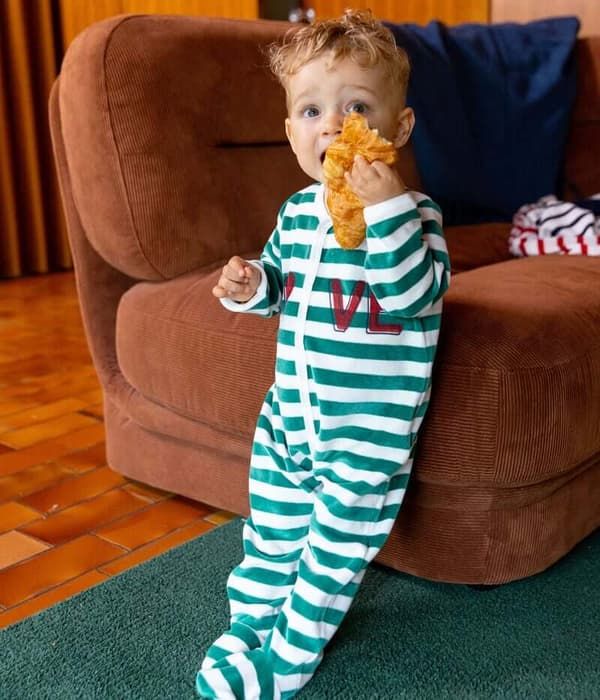 Meilleure qualité pyjamas en Tunisie | Pyjamas vert blanc bébé 