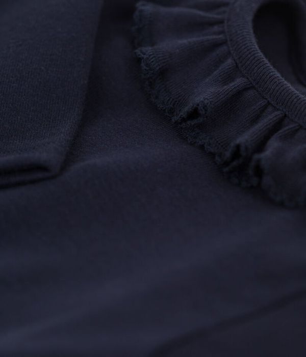 Body manches longues bébé à collerette en coton