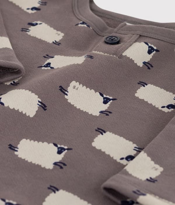Sweatshirt bébé imprimé moutons | Petit Bateau