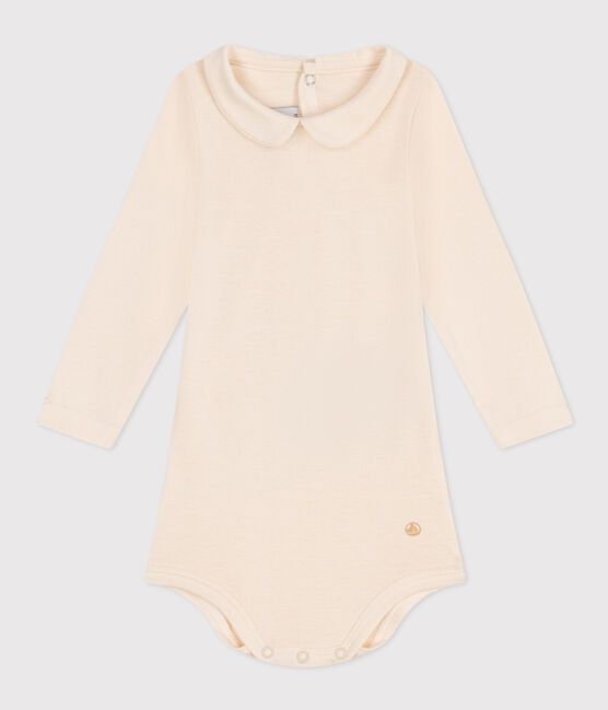 Body manches longues col claudine en coton bébé