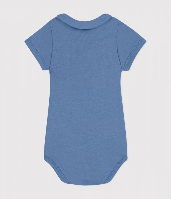 Body manches courtes col claudine en coton bébé