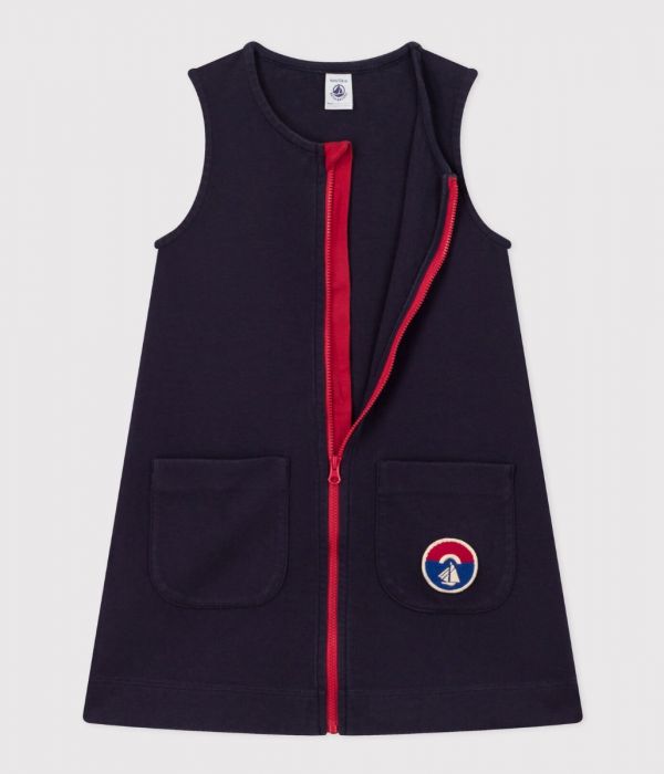 Robe sans manches en coton enfant fille