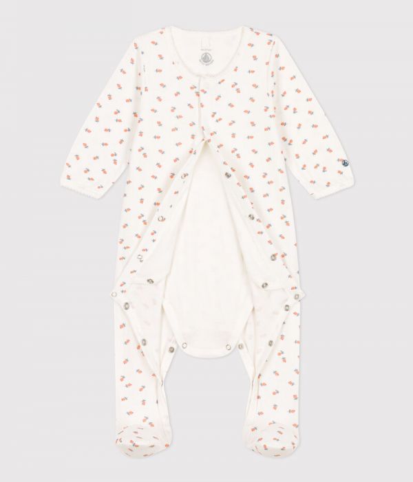 Bodyjama fleurs en tubique