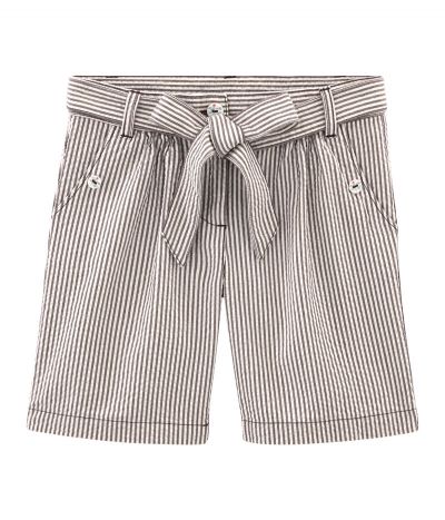 Short fille confectionné en seersucker