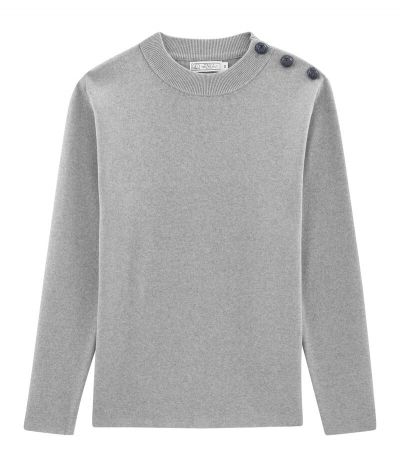 Pull marin uni iconique Homme