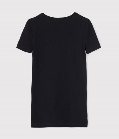 T-shirt col V iconique en coton Femme