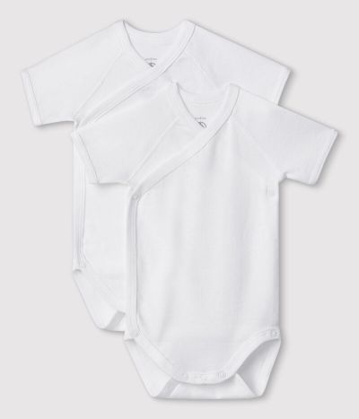 Duo de bodies naissance manches courtes bébé