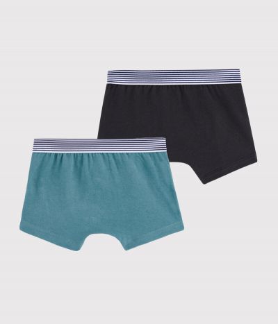 Lot de 2 boxers uni petit garçon