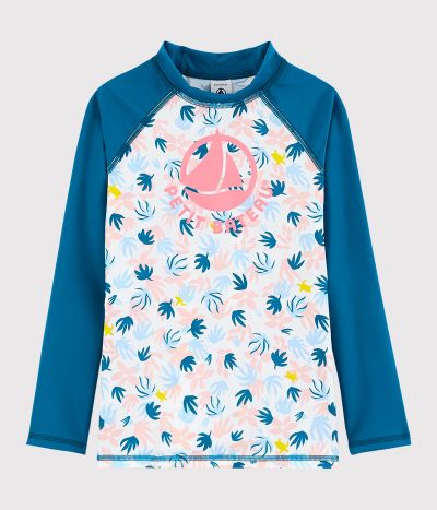 Tee-shirt anti-uv recyclé enfant fille