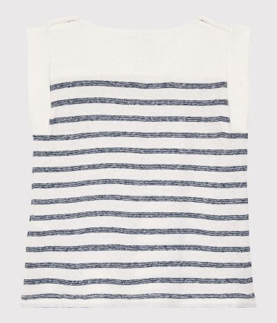 Tee-shirt sans courtes en coton/lin bébé garçon
