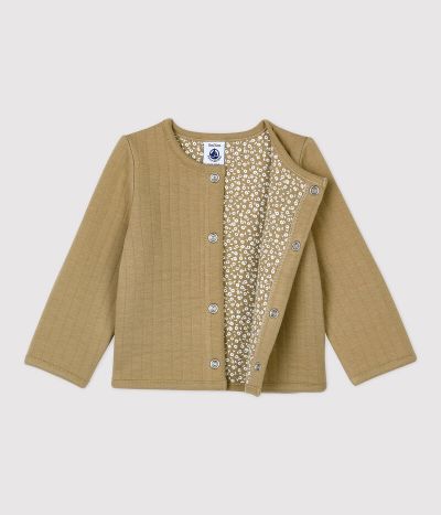 Cardigan en tubique matelassé bébé.