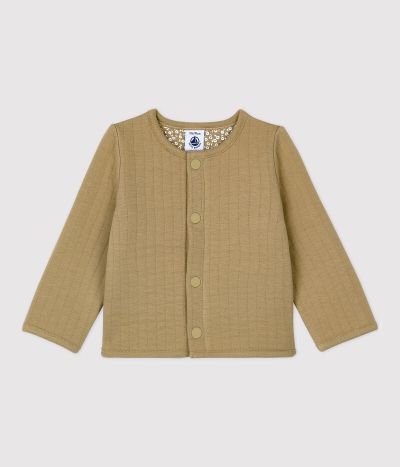 Cardigan en tubique matelassé bébé.