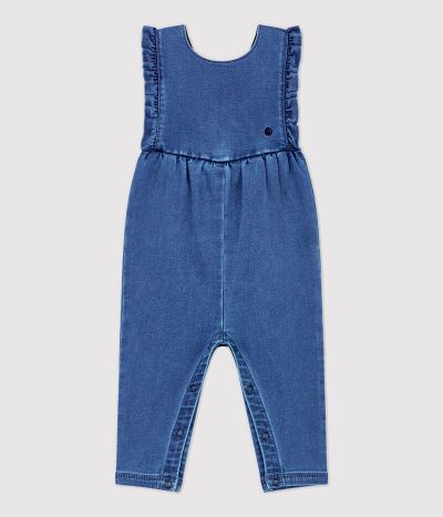 Combinaison en denim bébé.