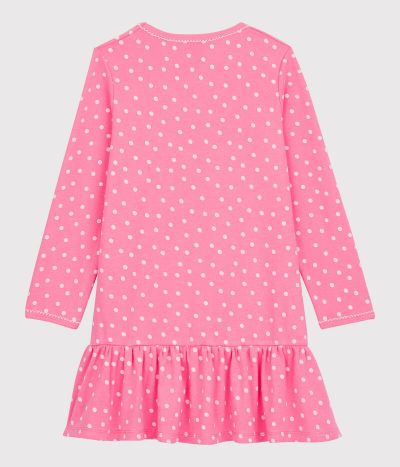 Chemise de nuit volantée petite fille en coton