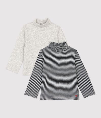 Lot de 2 sous pull en coton bébé.