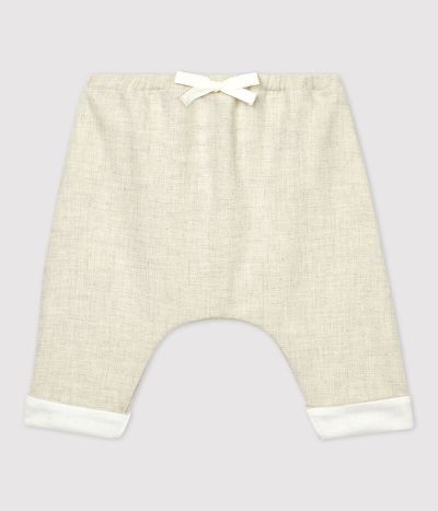 Pantalon bébé flanelle en coton biologique