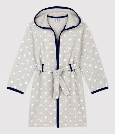Robe de chambre étoiles petite fille/petit garçon en polaire