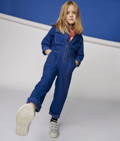 Combinaison en denim serge fille / garçon