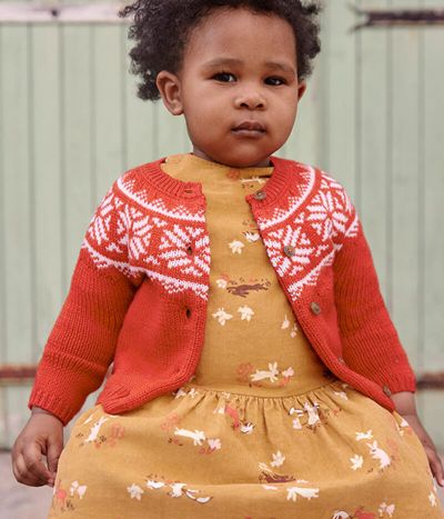 Cardigan 100% laine bébé.