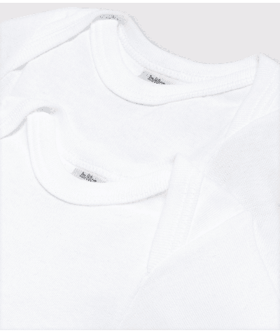 Lot de 2 bodies blancs manches longues bébé