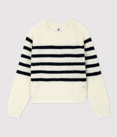 Pull mohair et coton enfant fille