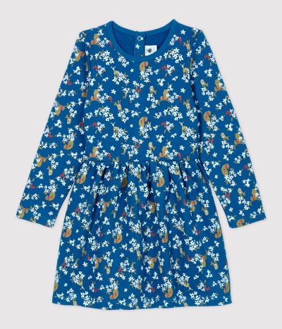 Robe manches longues en molleton enfant fille