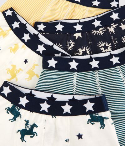 Lot de 5 boxers petit garçon en coton