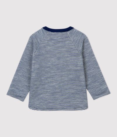 Tee-shirt en laine et coton bébé.