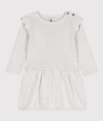 Robe en laine et coton bébé.
