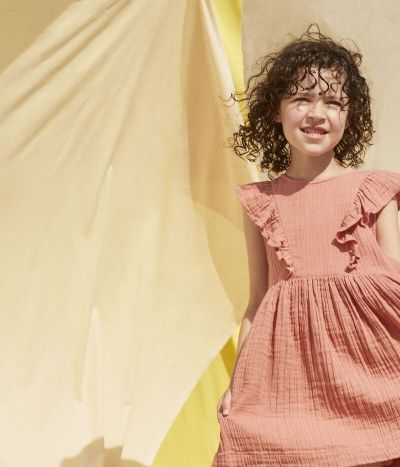 Robe en gaze de coton bio enfant fille