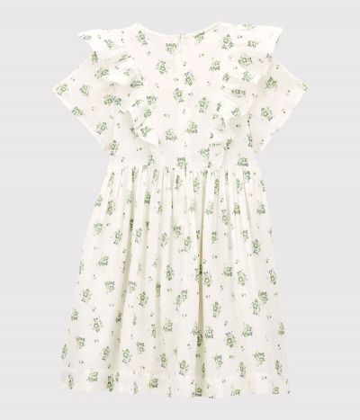 Robe imprimée en gaze de coton bio enfant fille