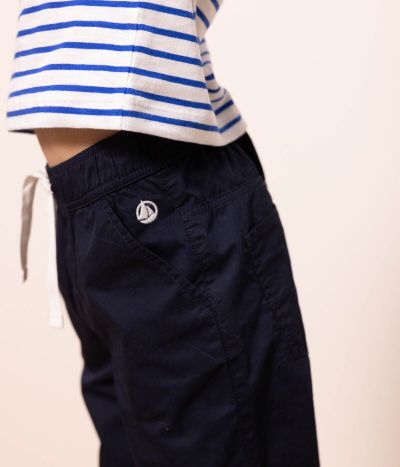 Pantalon regular en serge de coton enfant garçon