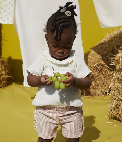 Blouse en gaze de coton bio bébé