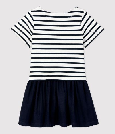 Robe en jersey et gaze de coton bio enfant fille