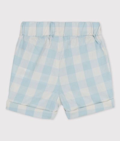 Short en popeline vichy bébé