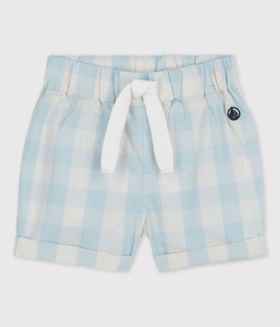 Short en popeline vichy bébé