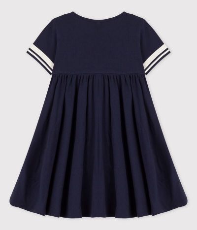 Robe manches courtes en coton bio enfant fille