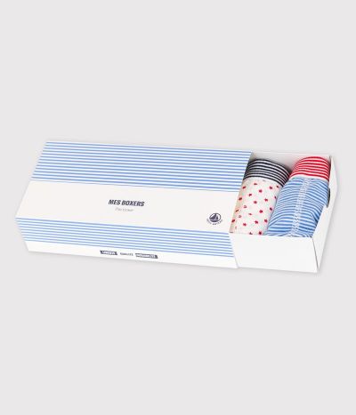 Lot de 5 boxers petit garçon en coton biologique
