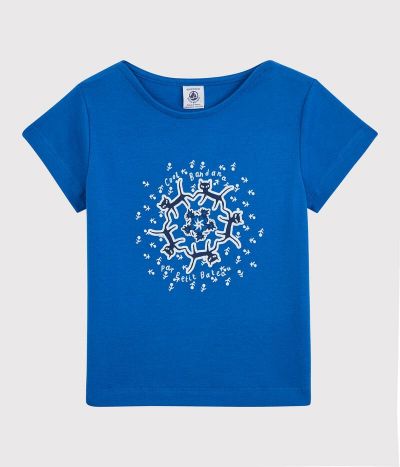 T-shirt manches courtes en coton bio enfant fille