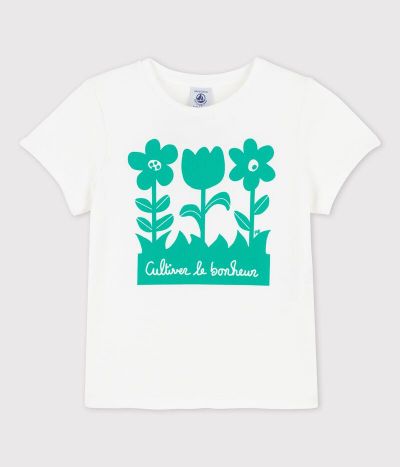 T-shirt manches courtes en coton bio enfant fille