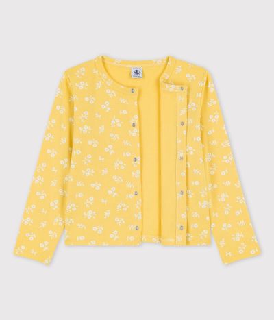 Cardigan imprimé en coton enfant fille