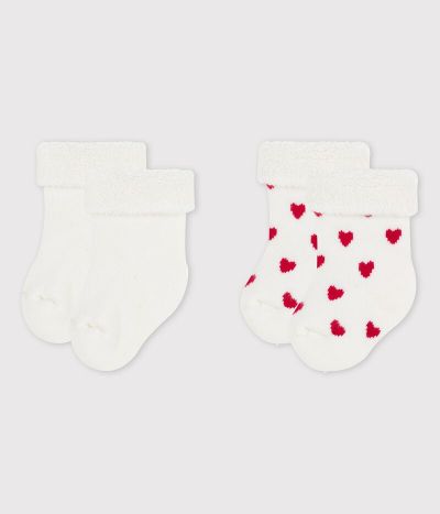 Lot de 2 paires de chaussettes bébé en tricot